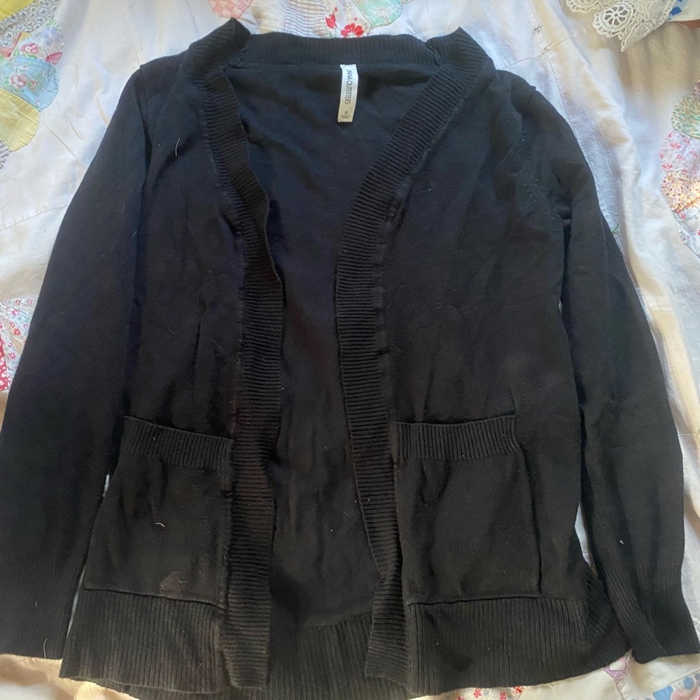 Zenana Outfitters Black Knit Cardigan